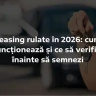 Leasing rulate în 2026: cum funcționează și ce să verifici înainte să semnezi
