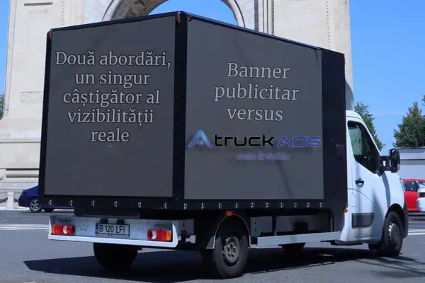 Banner publicitar vs TruckADS, două abordări, un singur câștigător al vizibilității reale